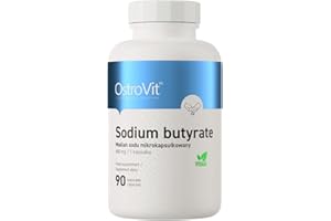 OSTROVIT Sodium Butyrate 600mg (30% Buttersäure) - Butyric Acid Natriumbutyrat - 90 Vege Kapseln