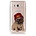 Produktbild Samsung Galaxy J7 2016 Hülle, Chreey Glitzer Muster Transparent Handyhülle Niedlich Mode Süß Temperament Weiche TPU Silikonhülle Case Ultra Dünn Kratzfest Durchsichtige Hülle Backcover [Cool Dog]