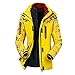 Produktbild UFODB Herren Funktionsjacke Damen Paar Unisex Sweatjacke Outdoorjacke Doppeljacke Mode Loose Winddicht Wanderjacke Arbeitsjacke Warm Wetterschutzjacke Skijacke