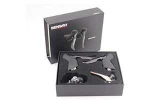 BIKECO Road Bike Groupset, 2 * 11 Vitesses Empire Road Bike Shifters avec Shift Cable, Double Vitesse Levier Frein Vélo Dérailleur Groupet Compatible pour Shimano et Sram Vélo de Route