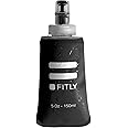 FITLY Soft Water Bottle | Shrink As You Drink Soft Flask for Hydration Pack | Folding Water Bottle Ideal for Running, Hiking, Cycling, Climbing & Rigorous Activity