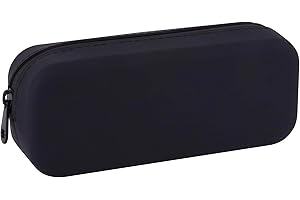 APLI 19776 - Estuche Multiusos de Silicona UpNorth Collection - Negro- Estuche Escolar de 185 x 75 x 55 mm