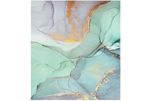 ODAWA Geschirrspüler-Magnetabdeckung, Blaugrün, Tinte, Marmor, magnetische Türabdeckung, Vinyl, dekorative Paneel, Aufkleber, Heimküche, Dekoration