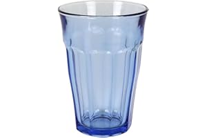 Duralex Set 4 Vasos Vidrio Templado 36cl Apilables, Pack Vasos Cocina Resistentes para Agua Zumo Refresco, Uso Diario, Colores Surtidos Colección Picardie