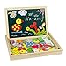 Produktbild Magnetisches Holzpuzzle Tafel Holzbrett Doodle Lernspielzeug für Kinder Jungen Mädchen ab 3 Jahre