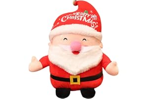 IFHDO Weihnachts-Plüschtier, Weihnachtsmann Plüschpuppe Weihnachtsdeko Weihnachts Stofftier Puppe Weihnachten Dekoration Stofftiere Christmas Dekoration Schmuck für Mädchen Jungen (23cm)
