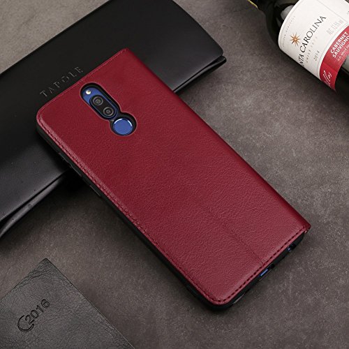 Mate 10 Lite H  lle DWaybox Foldable Stand Feature mit View Window Folio Schutzh  lle Slim Luxury Genuine Leather H  lle f  r HUAWEI Maimang 6   Mate 