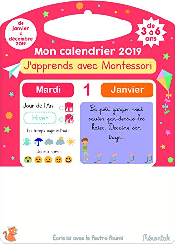 Ebooks gratuits en ligne télécharger MOBI J'apprends avec Montessori Mon calendrier Mémoniak 2019 MOBI DJVU FB2 by author