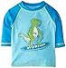 Pumpkin Patch Baby Boys 0-24M Babies Dino Surf Rash Trunks, Blue Fish, 12-18 Months