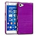 Produktbild Conie Handy Cover kompatibel mit Sony Xperia Z3 Compact, Schutzhülle Case aus Silikon Design Bumper Rutschfest Dünn in Violett