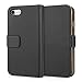 Price comparison product image Caseflex iPhone 7 Case, iPhone 8 Case, [Black] iPhone 7 & 8 Leather Case [Cash and Card Slots] – Premium Genuine Leather Wallet Cover for iPhone 7 (2016) iPhone 8 (2017)
