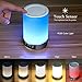 Produktbild LUCKYKS Lichtwecker LED Wecker Wake Up Light Bluetooth Lautsprecher Lampe Bewegbar Stimmungslichter mit LED Lampe Farbwechsel Dimmbare Nachtlicht Touch Funktion Nachttischlampe (weiß)