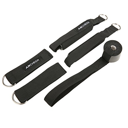 Ancheer Premium Fitness Widerstandsband, Resistance Bands Set 11tlg, Widerstandsbänder aus Latex+Griffe, Hochleistung Elastische Fitness-Übung Ausdehnungs-Röhren Fitnessbänder – Geeignet für Männer & Frauen – Beste Hochfestigkeit Latex Schlauchband Perfekt für Yoga Pilates Fitness Krafttraining - 4