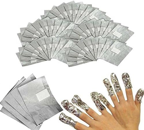 ZHJZ Aluminium Foil Nail Wraps Acrylic Gel Polish Remover