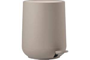 Zone Denmark Nova Mülleimer fürs Bad, Kosmetikeimer, Abfalleimer fürs Badezimmer, Durchm. 20,5 cm, Höhe 23,5 cm, Fassungsvermögen 3 Liter, Taupe