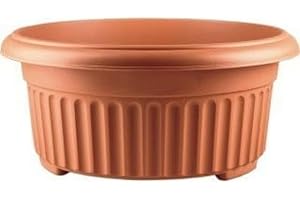Stewart Corinthian Low Planter, 45cm - Terracotta