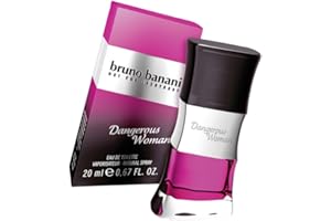 ‎BRUNO BANANI Bruno Banani Fragrance Dangerous Woman – Eau de Toilette Natural Spray – Verführerisch-warmes Damen Parfüm – 1er Pack (1 x 20ml) Coconut