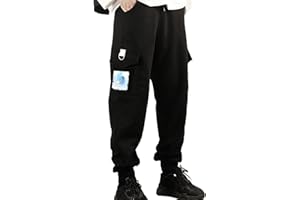 WESTTREND Unisex Anime That Time I Got Reincarnated as a Slime Hosen Rimuru Overalls Lose Freizeit Jogginghose Slime Haremshosen mit Zwei Seitentaschen