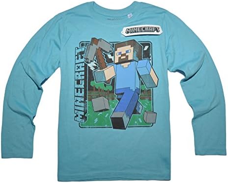 Official Mojang Licensed Minecraft Long sleeve T-shirt for Kids Boys Girls - Ages 7 to 14 Years-164cm-Design 6