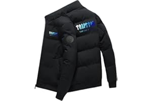 Dinint Marca alla Moda London Parka da Uomo, Trapstar Invernale da Giubbotto, Giacca a Vento Calda e Grossa, Abbigliamento per Esterni