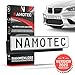 Namotec® Kennzeichenhalter Rahmenlos Klett [kein Schrauben nötig] Selbstklebende Nummernschildhalterung Auto - Unsichtbare Kfz Kennzeichen-halterung - Klettverschluss Nummernschild-halter Klettband