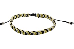 MYSTIC JEWELS - Pulsera Trenzada Macramé Ajustable, Hecha a mano, Amuleto de Protección y Suerte, Diseño de 3 Colores, Cordón Tejido