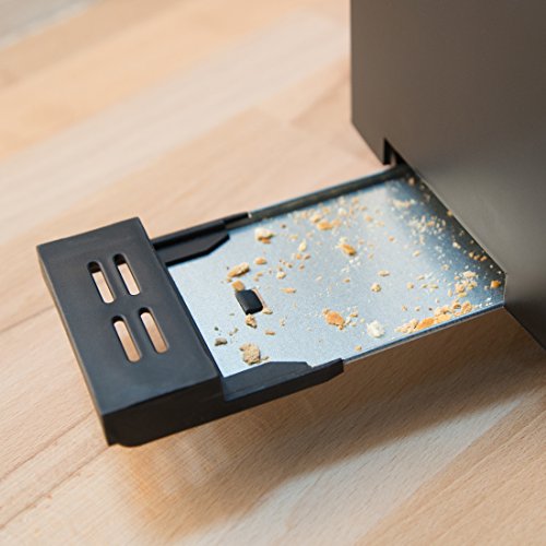 Ultratec Doppelschlitz-Toaster in Mattschwarz / Edelstahl, für 4 Toastscheiben - 6