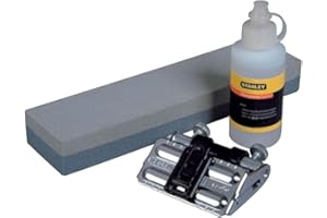 STANLEY 3 Piece Set Sharpening Stone and Oil with Honing Guide, 0-16-050
