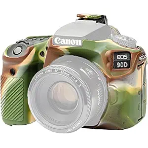 easyCover case for Canon 90D Camo EA-ECC90DC Silicone Camera Case