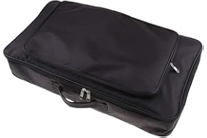 TUOREN Tragbare Gigbag Gitarren-Effektpedal-Board-Tragetasche, 59,9 x 33 x 10,2 cm, Schwarz, Schwarz, Klassisch