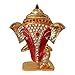 Brass 24 K Gold Plated With Stones Hindu God Shri Ganesh Car Dashboard Statue Lord Ganesha Idol Bhagwan Ganpati Handicraft Decorative Spiritual Puja Vastu Showpiece Figurine - Religious Pooja Gift Item & Murti for Mandir / Temple / Home Decor / Office / Study Table RS.448.00