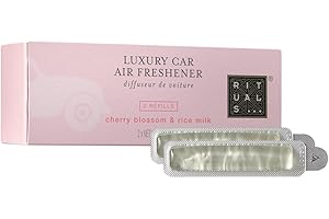 ‎RITUALS RITUALS Auto Parfüm Refill Sakura Car Air Freshener – 2 Nachfüller mit Kirschblüten und Reismilch Aroma für das Auto – Auto Duft Nachfüllpack – 2 x 3 g