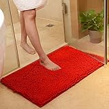 - Es suave y se seca rápido: Su acabado de 100 % chenilla de microfibra hace que sea muy absorbente.La tela de chenilla de microfibra de esta alfombra está diseñada para absorber rápidamente el agua y mantener el baño seco y limpio.
