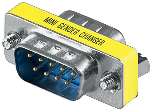 Wentronic Adapter weiblich (Stecker D-Sub 9-polig männlich auf männlich 9-polig) 10 Stück