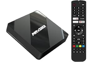 MAXDIGI X5 Android TV Box, Android 10 IPTV Streaming Box 2G 16G, 4G 32G, 100M Ethernet, 2.4G/5GHz dual Wifi, A53 Quad core, 2 x USB 2.0, 4K Ultra HD Set Top Box, best Tv Boxes Middleware (2GB/16GB)