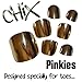 Chix Nails Nail Wraps PINKIES Gold Mirror JUST FOR TOES Toes Vinyl Foils Minx Trendy Style SALON