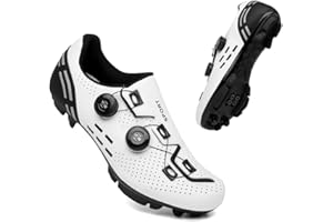 XUANKE Road Cycling Shoes Mens SPD-SL/SPD/Delta/KEO Compatible with Peloton Bike Indoor Outdoor Road Bike Riding Shoes Women's Black MTB