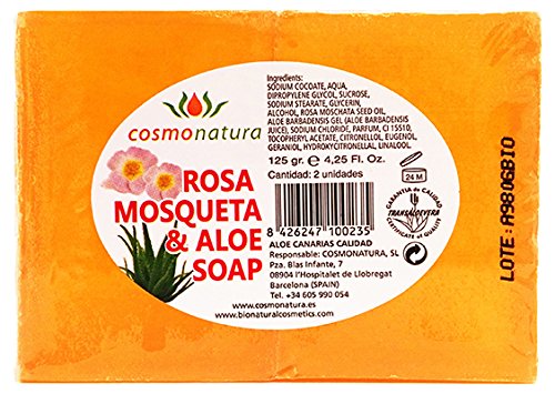 Bionatural Jabón de Rosa Mosqueta y Aloe Vera - 125 gr