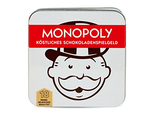 Preisvergleich Produktbild Schokoladenspiel MONOPOLY Spielgeld in nostalgischer 3D-Metallbox (153g)