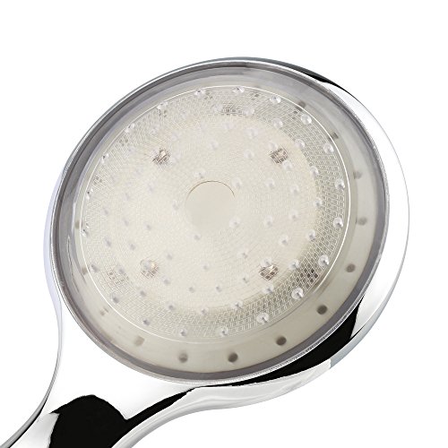 topist Badezimmer Dusche Köpfe, mehrfarbig RGB Automatische Jump-Wechselnden LED-Licht Dusche Kopf, 7 Farben Wasser Glow Licht Dusche Kopf - 3