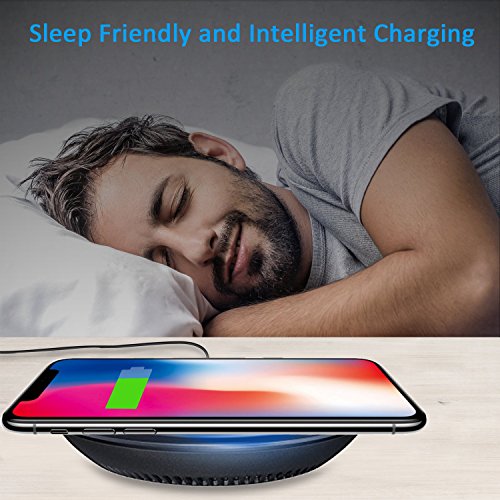 Chargeur Sans Fil iPhone X   8   8 Plus  iVoler Qi Chargeur sans Fil Mini Chargeur    Induction pour iPhone X   8   8 Plus  Samsung Galaxy S9   S9 Plu