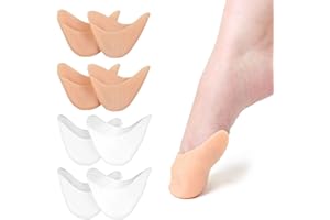 MIVAIUN 4 Paia Salvapunte in Silicone Gel, Salvapunte in Silicone Danza Classica, Piede Suggerimento Manicotto, Salvapunta per Scarpe a Punta Ballet e Danza Classica, Protettore Copri Dita
