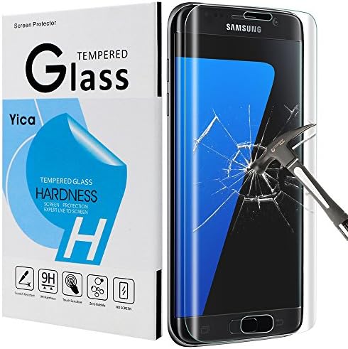 Yica Samsung Galaxy S7 Edge, [9H Hardness] Screen Protector Bubble-Free HD [Anti-scratch] [Ultra] [Tempered Glass] Screen Protector for Samsung Galaxy S7 Edge