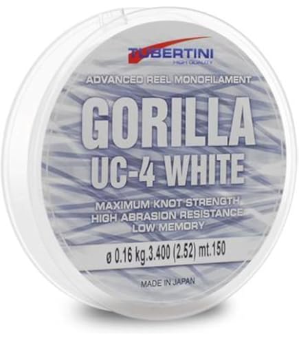 Tubertini Gorilla Piscor Gorilla Line Tubertini Gorilla UC-4 0.350 Mm 100 M Fluorocarbone Ligne De Pêche Invisible Mer Eau Douce Spinning Carnassiers Fil De Peche Fluorocarbone De Ligne