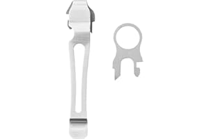 Leatherman Taschenclip und Lanyard Ring – Geeignet für die Modelle Charge, Surge und Wave – Silver