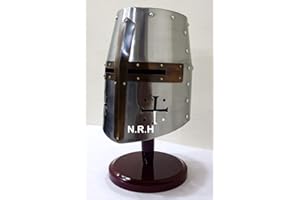 Nautical Replica Hub Casque médiéval chevalier templier avec support