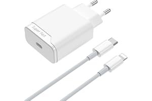 BENSN Chargeur Rapide Compatible avec iPhone 11 12 13 14 Pro Max/Plus/Mini SE, X, XS, XR, 8, 7, 20W USB C Adaptateur Secteur avec Cable de 1,5 m