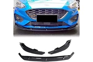 ZFSMHLH Spoiler Delantero para Ford Focus St Line 2019 2020 2021, Alerón De Parachoques Delantero Delantero Spoiler Labio del Parachoques Delantero Accesorios Coche,Carbon Fiber Look