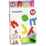 Miniland - Letras magnéticas minúsculas, 64 piezas (97926)