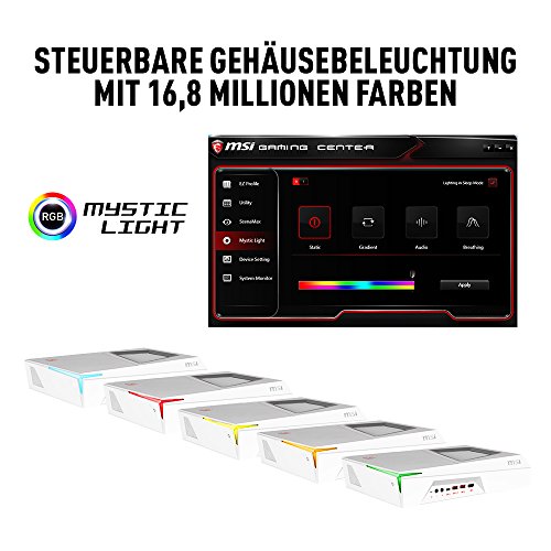 MSI Trident 3 Arctic-061DE PC Gaming-PC (Intel Core i7-7700, Nvidia GeForce GTX 1070 8GB, 16 GB DDR4, 256 GB SSD, Windows 10 Home) weiss - 5